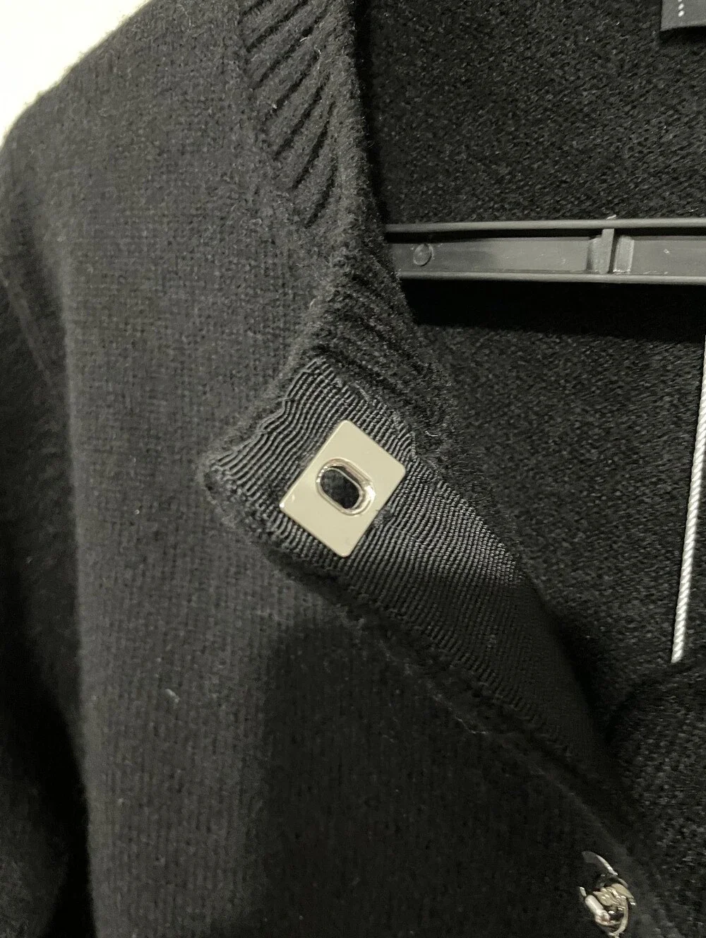 Chanel Black Knit Cropped Cardigan
